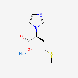 sodium;(2S)-2-imidazol-1-yl-4-methylsulfanylbutanoate