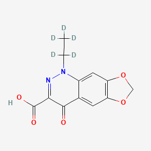 molecular formula C12H10N2O5 B12379337 Cinoxacin-d5 