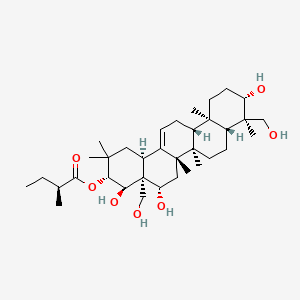 molecular formula C35H58O7 B12379343 Antimicrobial agent-27 