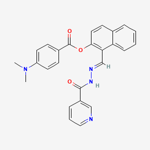 molecular formula C26H22N4O3 B12379354 AChE/BChE-IN-19 