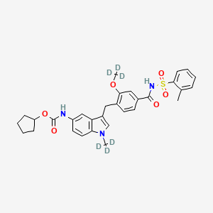 molecular formula C31H33N3O6S B12379358 Zafirlukast-d6 