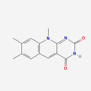 molecular formula C14H13N3O2 B1237936 5-Deazalumiflavin CAS No. 61696-29-5
