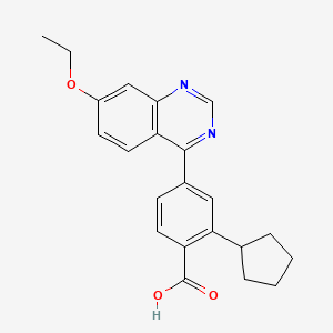 molecular formula C22H22N2O3 B12379376 CaMKK2-IN-1 