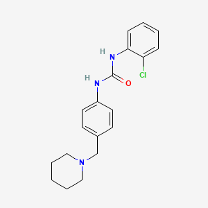 molecular formula C19H22ClN3O B1237938 1-(2-氯苯基)-3-[4-(1-哌啶基甲基)苯基]脲 