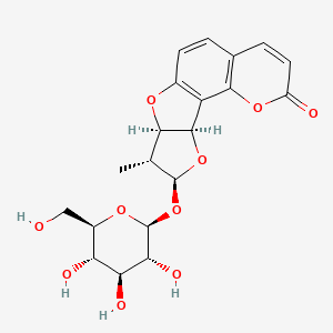 molecular formula C20H22O10 B12379415 Peucedanoside A 