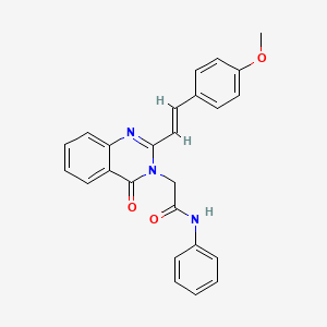 molecular formula C25H21N3O3 B12379507 RecQ helicase-IN-1 