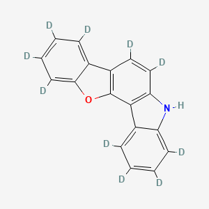 molecular formula C18H11NO B12379518 5H-Benzofuro[3,2-c]carbazole-d10 