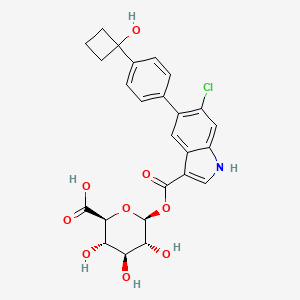 molecular formula C25H24ClNO9 B12379551 AMPK-|A1|A1|A1 activator 1 