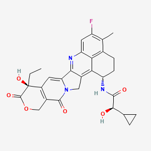 molecular formula C29H28FN3O6 B12379563 (alphaR)-Cyclopropaneacetamide-Exatecan 