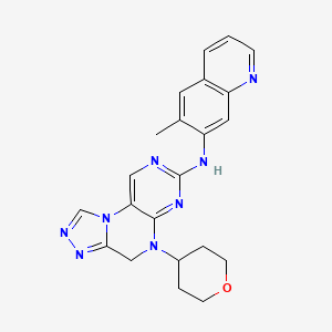 molecular formula C22H22N8O B12379584 DNA-PK-IN-13 