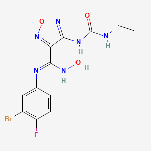 molecular formula C12H12BrFN6O3 B12379591 Ido1-IN-22 