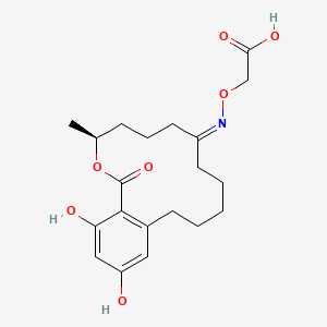 molecular formula C20H27NO7 B12379605 Zearalanone carboxymethoxyl oxime 