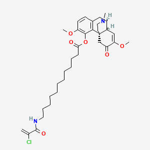 molecular formula C34H47ClN2O6 B12379611 Anticancer agent 193 