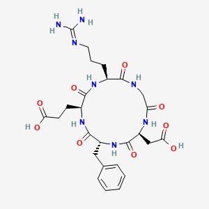 molecular formula C26H36N8O9 B12379640 Cyclo(Arg-Gly-Asp-(D-Phe)-Glu) 