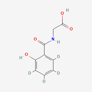 molecular formula C9H9NO4 B12379654 Salicyluric acid-d4 