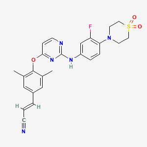 molecular formula C25H24FN5O3S B12379695 HIV-1 inhibitor-57 