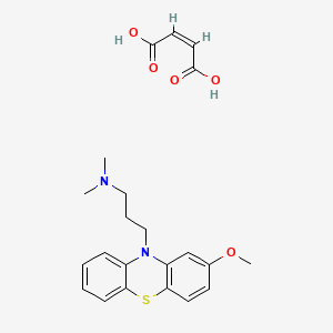 molecular formula C22H26N2O5S B1237970 甲氧氯丙嗪马来酸盐 CAS No. 3403-42-7