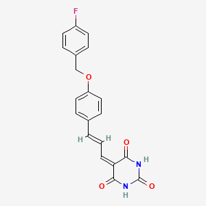 molecular formula C20H15FN2O4 B12379706 Antibacterial agent 175 