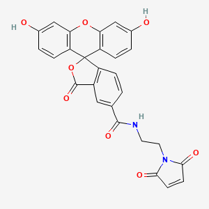 molecular formula C27H18N2O8 B12379719 5-FAM Maleimide 