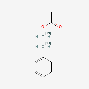 molecular formula C10H12O2 B12379721 Phenethyl acetate-13C2 