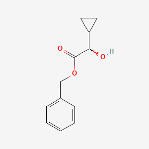 molecular formula C12H14O3 B12379732 (S)-Benzyl 2-cyclopropyl-2-hydroxyacetate 