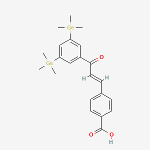 4-(3-(3,5-Bis(trimethylgermyl)phenyl)-3-oxo-1-propenyl)benzoic acid