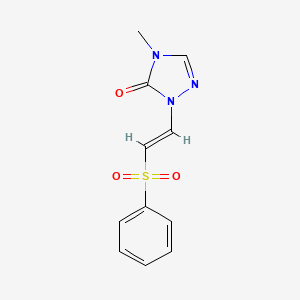 2-[(E)-2-(benzenesulfonyl)ethenyl]-4-methyl-1,2,4-triazol-3-one