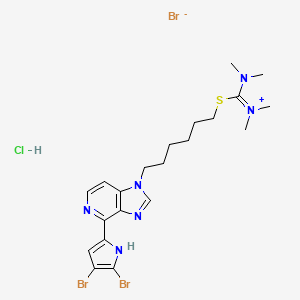 molecular formula C21H30Br3ClN6S B12379755 Sirt6-IN-3 