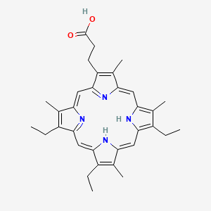 molecular formula C33H38N4O2 B12379777 Etioporphyrin IV acid 