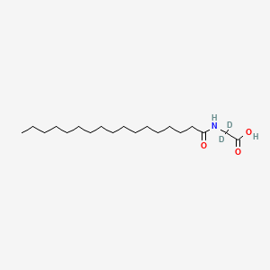 molecular formula C19H37NO3 B12379793 N-(1-Oxoheptadecyl)glycine-d2 