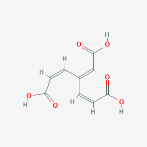 molecular formula C9H8O6 B1237981 3-(2-羧基乙烯基)-顺式、顺式-粘康酸 