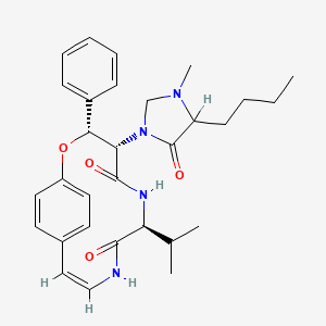 molecular formula C30H38N4O4 B1237984 Sativanine B CAS No. 72361-60-5