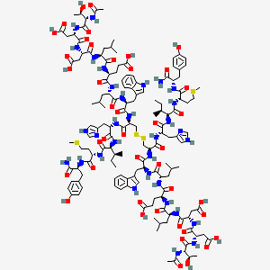 molecular formula C142H202N32O42S4 B12379870 FZD7 antagonist 1 