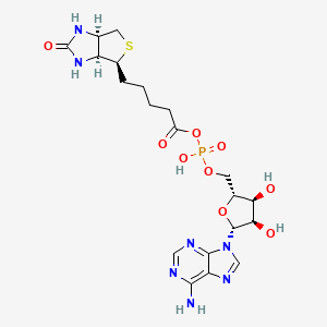 molecular formula C20H28N7O9PS B1237988 Biotinyl-5'-AMP 