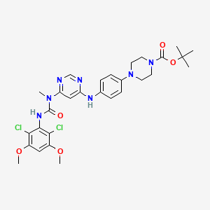 molecular formula C29H35Cl2N7O5 B12379932 Infigratinib-Boc 