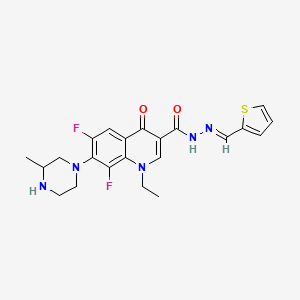 molecular formula C22H23F2N5O2S B12379958 Topoisomerase II inhibitor 20 