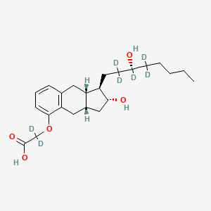 molecular formula C23H34O5 B12379992 Treprostinil-d7 