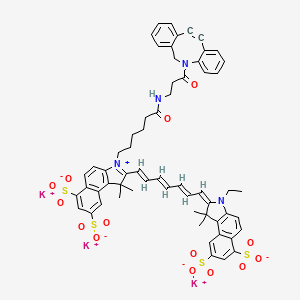 molecular formula C61H57K3N4O14S4 B12379999 Sulfo-Cy7.5 DBCO 