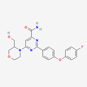 molecular formula C22H21FN4O4 B12380016 Nav1.7 blocker 1 