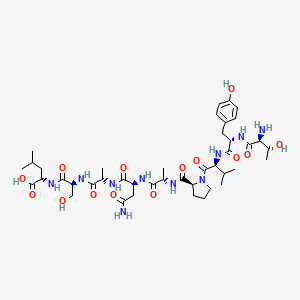 molecular formula C42H66N10O14 B12380052 Tyvpanasl 