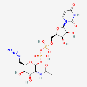 molecular formula C17H26N6O16P2 B12380080 6-Azido-N-acetylgalactosamine-UDP 