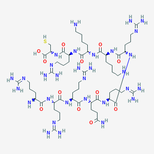 molecular formula C56H111N31O12S B12380115 H-Arg-Arg-Arg-Gln-Arg-Arg-Lys-Lys-Arg-Cys-OH 