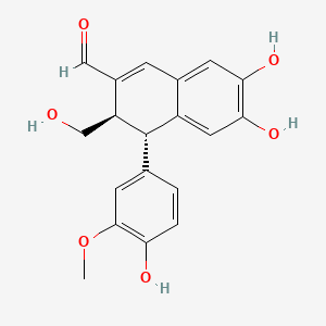 molecular formula C19H18O6 B12380148 Vitexdoin A 