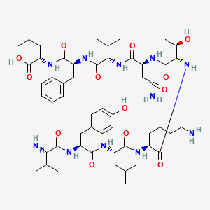 molecular formula C54H85N11O13 B12380150 H-Val-Tyr-Leu-Lys-Thr-Asn-Val-Phe-Leu-OH 