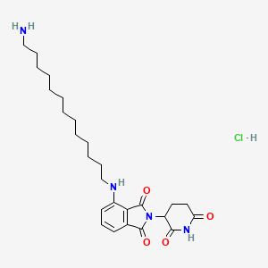 molecular formula C26H39ClN4O4 B12380154 Thalidomide-NH-C13-NH2 (hydrochloride) 