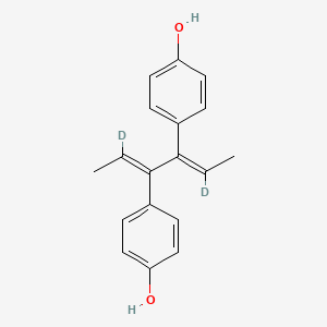 molecular formula C18H18O2 B12380176 Dienestrol-d2 