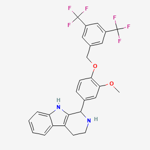 molecular formula C27H22F6N2O2 B12380198 Prmt5/egfr-IN-1 