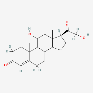 molecular formula C21H30O4 B12380206 4-Pregnen-11|A,21-diol-3,20-dione-d8 