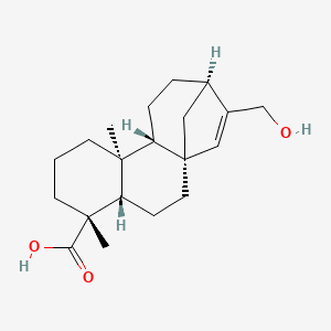 molecular formula C20H30O3 B12380208 (1S,4S,5R,9S,10S,13R)-14-(hydroxymethyl)-5,9-dimethyltetracyclo[11.2.1.01,10.04,9]hexadec-14-ene-5-carboxylic acid 