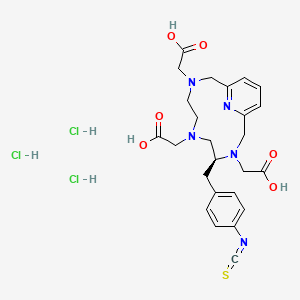 molecular formula C25H32Cl3N5O6S B12380210 p-SCN-Bn-PCTA (hydrochloride) 